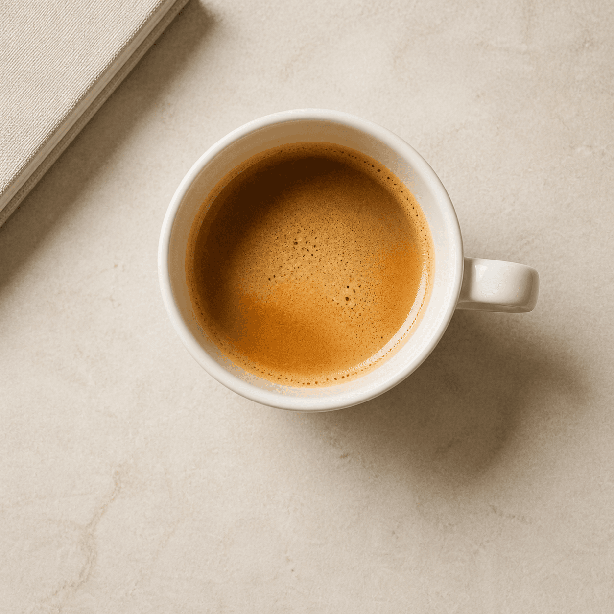 Morning coffee for a post about daily habits